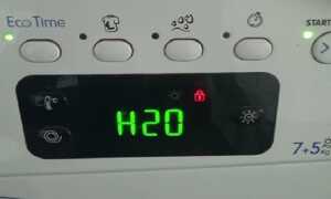 Помилка H20 в пральній машині Індезіт (Indesit): що робити, видає