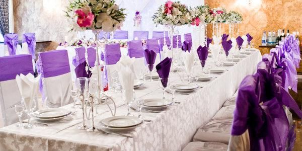потрібно знати молодятам при оформленні весільної вечірки в фіолетових тонах
