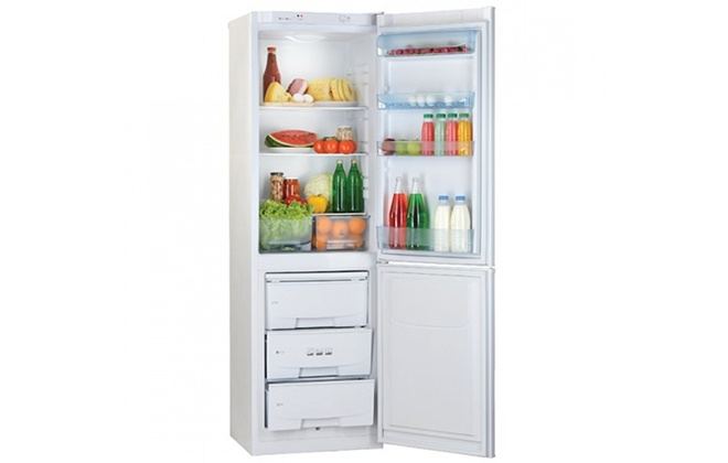 Холодильник Pozis RK-149 з продуктами