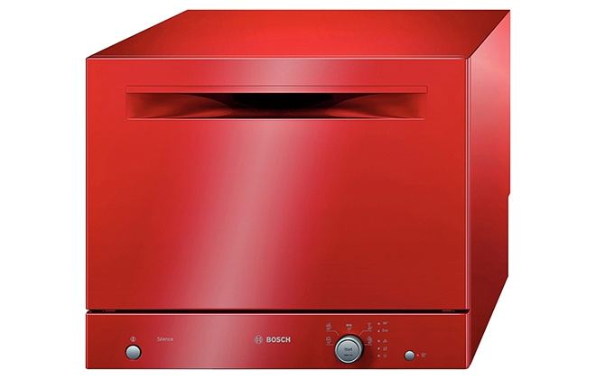 Червона посудомийка Bosch SKS 51 E 01 EU