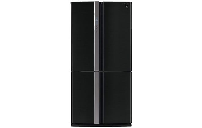 Дводверний чорний холодильник Sharp SJ-FP97VBK