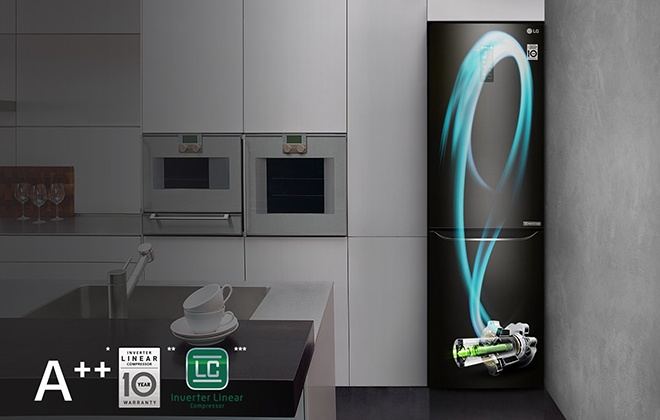 Холодильник LG GA-B429SBQZ на кухні