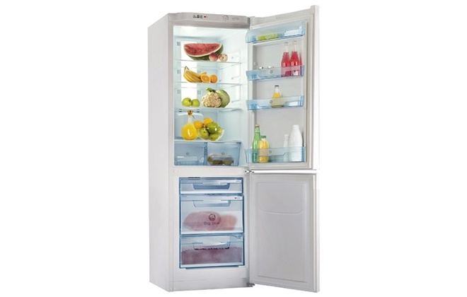 Холодильник Pozis з продуктами