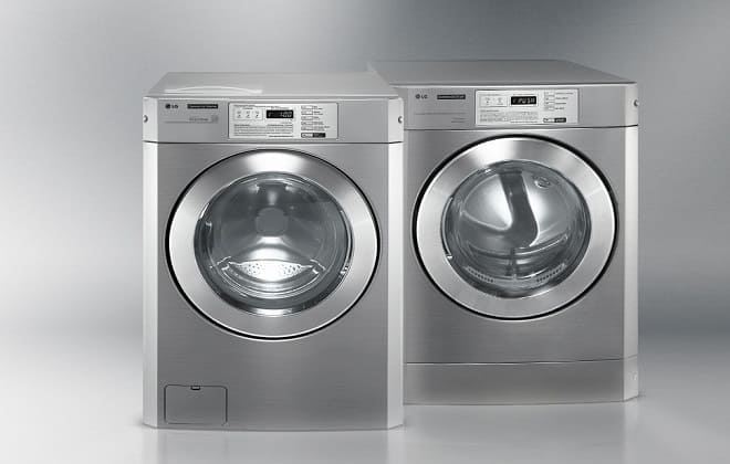Сірі пральні машини LG