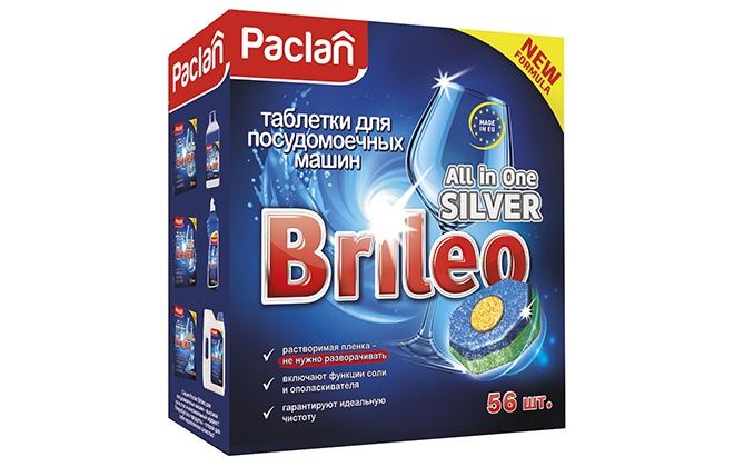 Синя упаковка Paclan brileo