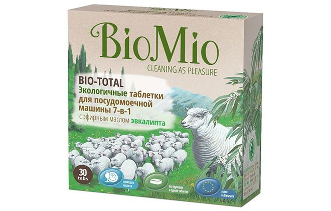 Екологічні таблетки для посудомийки Biomio 7 в 1