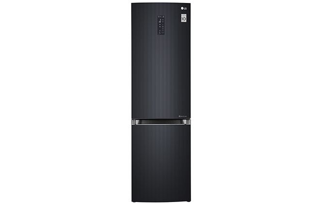 Чорний холодильник LG GA-B499TGLB