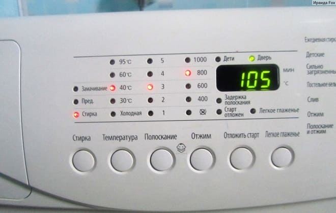 Повний цикл прання в пралка автомат